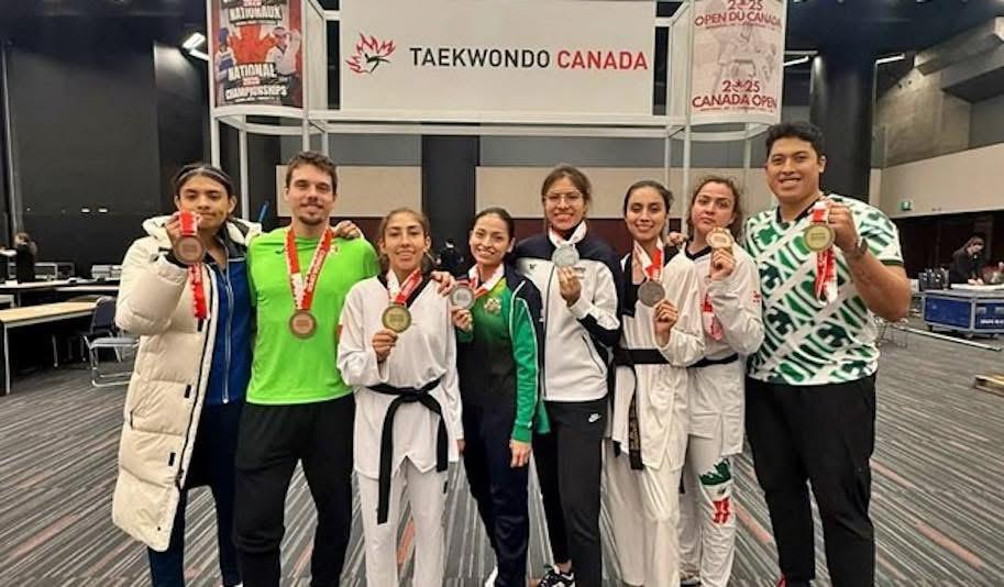 Gran inicio de año para la Selección Nacional de Taekwondo en el Abierto de Canadá 2025